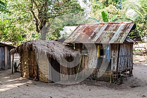 Simple local house in Santa Juliana village, Luzon island, Philippine