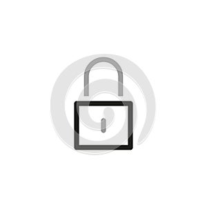 Simple Locks Related Vector Line Icons. Lock for security. Vector illustration