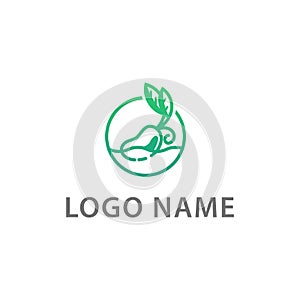 Simple logo for agriculture and plants