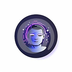 a simple logo for an app that lets you talk to artificial intelligence trained for different buyer personas photo