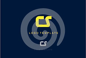 Simple Logo Icon Letter CS Vector Design