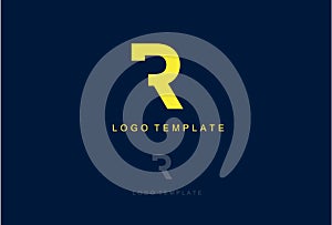 Simple Logo Icon Letter R Vector Design