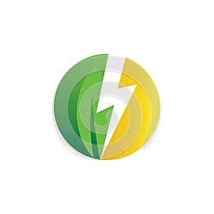 Simple logo and modern natural energy