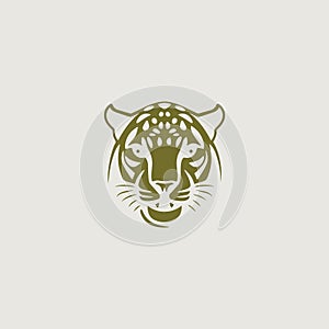 a simple logo using a cheetah symbolically