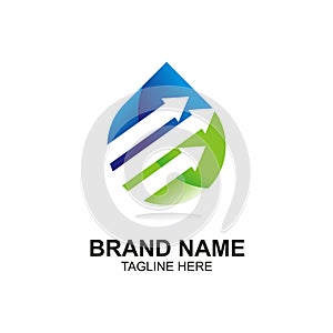 Simple Logo Water Element, editable vector and color editable vector and color editable, eazy use and scalable