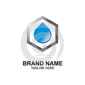 Simple Logo Water Element, editable vector and color editable vector and color editable, eazy use and scalable