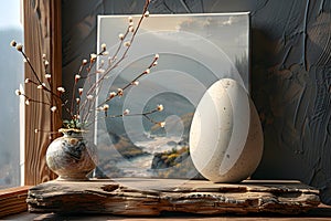 Simple yet Luxurious Easter Design: Minimalist Ester Egg Illustration