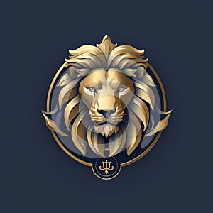 Simple luxurious Lion Logo