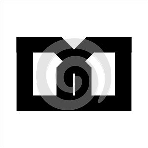 Simple M, DD, DMD, DWD, DYD initials letter geometric logo