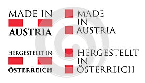 Simple Made in Austria / Hergestellt in Osterreich german trans