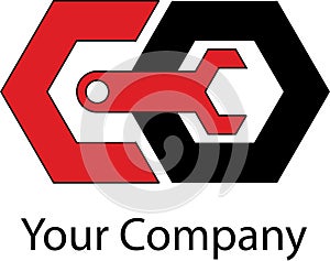 Simple mechanical logo