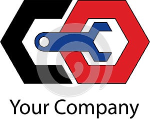 Simple mechanical logo