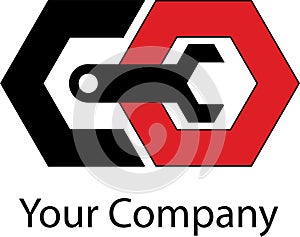 Simple mechanical logo