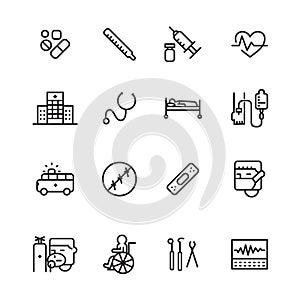 Simple medicalicon, vector