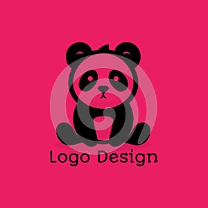 Simple and memorable panda logo design photo