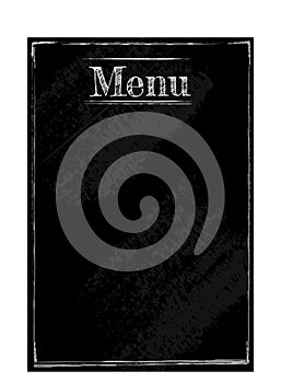 Simple Menu Blackboard vector design -- Fully editable