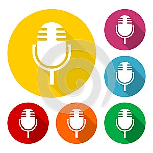 Simple Microphone Icons set