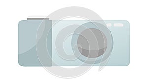 Simple Minimalist Camera Vector for Clean Design, vector design Generative AI