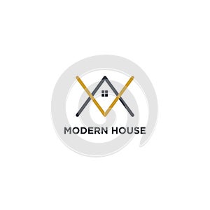 Simple minimalist home,house logo for real estate modern design illustration vector