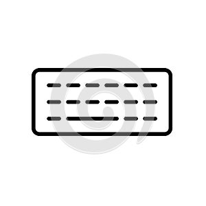 Simple Minimalist Keyboard Icon for Modern Digital Design Projects