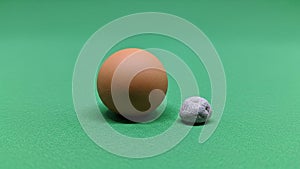 Simple minimalistic backdrop that emphasizes the differences in