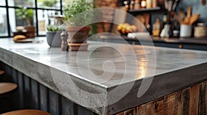 From a simple mix of water cement and aggregates an impressive concrete countertop takes shape in this stepbystep photo