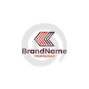 Simple MM Arrow Logo Design photo