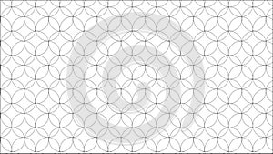 Simple Modern abstract black and white circle mesh pattern