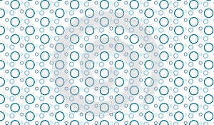 Simple Modern abstract blue bubbles pattern