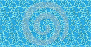 Simple Modern abstract blue circle mesh pattern