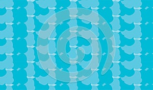 Simple Modern abstract blue clouds pattern