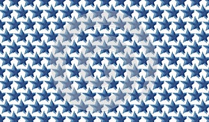 Simple Modern abstract blue star pattern