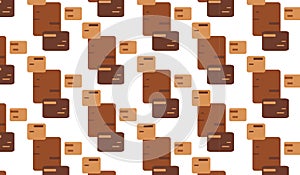 Simple Modern abstract brown tile pattern