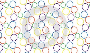 Simple Modern abstract colorful bubbles pattern