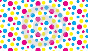 Simple Modern abstract colorful circles pattern