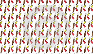 Simple Modern abstract colorful wings pattern