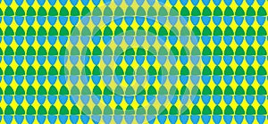 Simple Modern abstract green and blue egg pattern