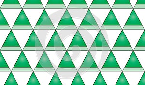 Simple Modern abstract green triangle checkered pattern