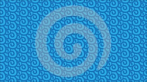 Simple Modern abstract Hawaiian blue ocean pattern