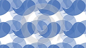 Simple Modern abstract indigo curves shapes pattern