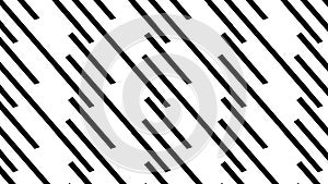 Simple Modern abstract long and short monochrome stripes pattern