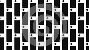 Simple Modern abstract modern monochrome rectangle and circle pattern