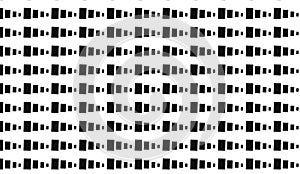Simple Modern abstract monochrome blocks pattern