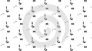 Simple Modern abstract monochrome grammer sign pattern