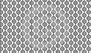 Simple Modern abstract monochrome rhombus mesh pattern