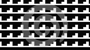 Simple Modern abstract monochrome right angle pattern