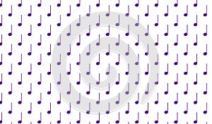 Simple Modern abstract purple music note pattern