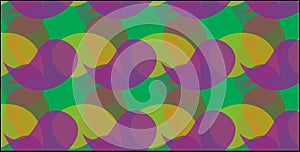 Simple Modern abstract purple yellow and green curve pattern