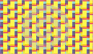 Simple Modern abstract purple and yellow zigzag tiles pattern