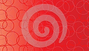 Simple Modern abstract red circles pattern